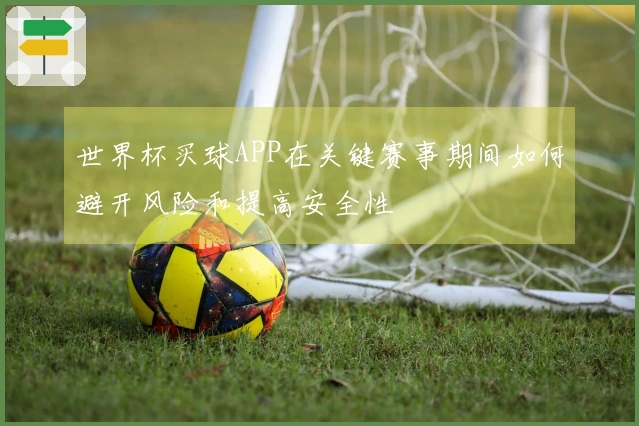 世界杯买球APP在关键赛事期间如何避开风险和提高安全性